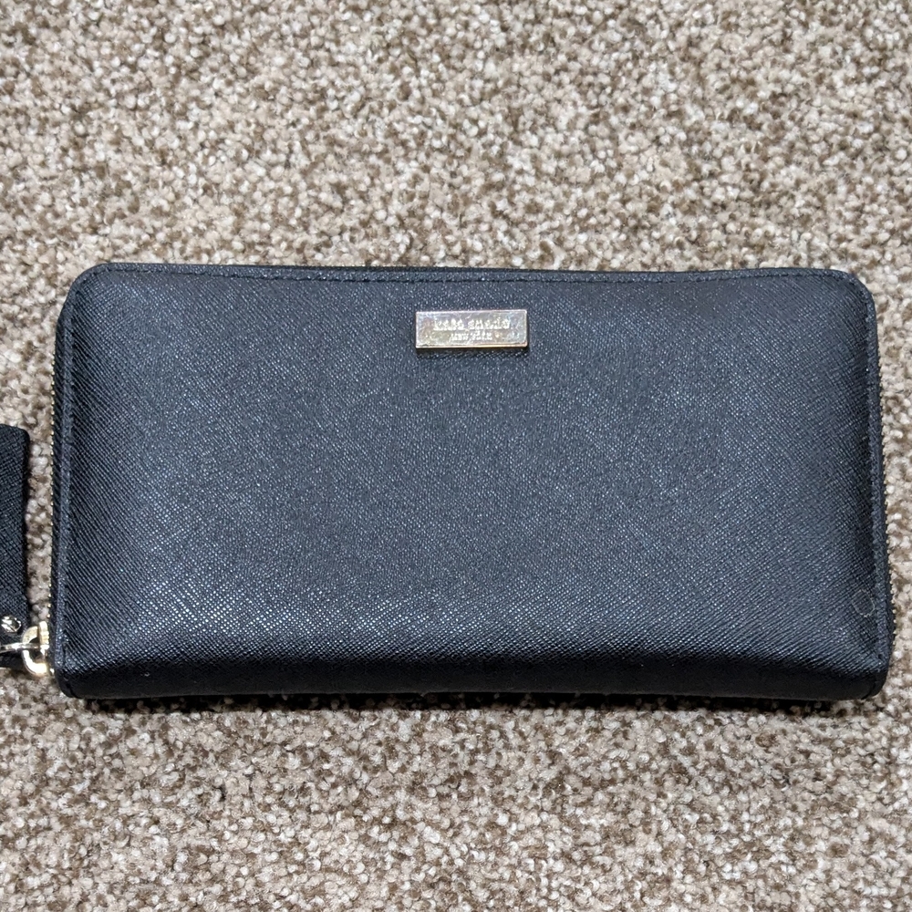 KATE SPADE Newbury Lane Neda Zip Continental Leather Wallet Clutch